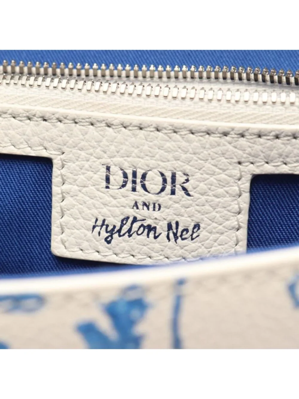 Dior Shoulder Bag Hilton Nel White Leather